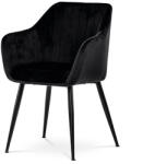  Fekete Bársony Étkezőszék. PIKA BK4 (artPIKA-BK4)