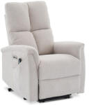  Elektromos vezérlésű bézs szövet dönthető fotel. TV-929 CRM2 (artTV-929-CRM2)