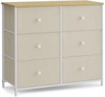  Bézs Fém Komód 80×30×71 cm. AUK-E1033 WT (artAUK-E1033-WT)