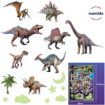 Mamido Autocolante de perete Fotoluminiscente Dinozauri, stelute MT1245 (MT1245)
