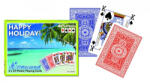 Piatnik Happy holiday plasztik römi kártya, 2*55 lap