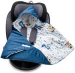 New Baby Bélelt babatakaró, pólya autós hordozóba New Baby blue
