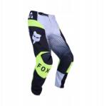 Fox 180 Collect Grey Yellow motoros nadrág, Size 32, poliészter, marhabőr