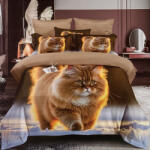 idealisotthon 7 részes fotónyomtatott ágyneműhuzat - cica a hóban (IO-SY-BL-PRINT-7-CTSW)