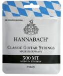 Hannabach 500MT German Klasszikus gitár húrok, nikkelmentes, nylon, közepes feszültség (4250442833001)
