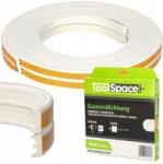 ToolSpace Öntapadós gumitömítés ablakokhoz E típus 6 mb Fehér (9154)