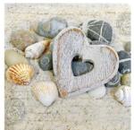 Ambiente Hearts and Stones papírszalvéta 25x25cm, 20db-os