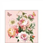 Ambiente Peony bouquet papírszalvéta 25x25cm, 20db-os