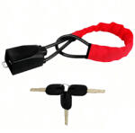  Kormányzár, autóhoz, lopásgátló, erős, robusztus, kulcstartó