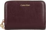 Calvin Klein Portofel de damă mai mic din piele Calvin Klein Villa - roșu închis