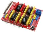  3 tengelyes léptetőmotor meghajtó panel, Arduino Uno-hoz CNC Shield V3 - A4988 kompatibilis
