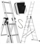 Higher Alumínium létra 3x7, 150kg, 3, 66m, 5in1, 2, 00m szállítási hossz (5906076404986)