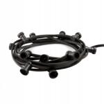  Kerti izzófüzér 50m 100 foglalattal, fekete, aljzattal (GL50X100CZG)