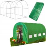 Focus Garden Üvegház Fólia Kerti Alagút 10m2 4x2, 5x2m Fólia Váz Horganyzott Acél (56232)