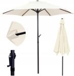  Összecsukható Kerti Napernyő, 300cm, teraszra, fehér (5906076405983)