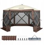 VEVOR kerti pavilon sátor, szúnyoghálóval, barna, 3, 81×3, 81×2, 28m (ZPSLTZS125X1X8KS1V0)