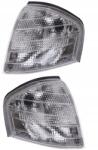 AutoDor Mercedes C-osztály W202, első villogó szett, bal+jobb, fehér