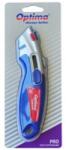 Optima Cutter Optima Pro, lama trapezoidala + 4 rezerve SK2 tratate, 2 functiuni, zinc cu rubber grip (OP-380009171) - ihtis