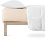decoDoma Cearșaf elastic jersey cu elastan culoarea cafelei 180 x 200 cm