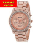 Geneva Ceas Geneva, de dama, cu cristale - rose gold Ceas