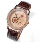QUARTZ Ceas dama Bicycle & Heart - maro Ceas