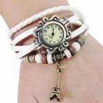 QUARTZ Ceas de dama cu pandantiv Turnul Eiffel Ceas