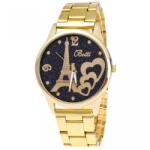 QUARTZ Ceas dama Loving Eiffel Tower - Black & Gold Ceas