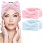  Kozmetikai hajvédő fejpánt masni puha elasztikus Spa