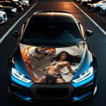  Folie Capota Auto "Hood Art" rezistenta la exterior, marime S (150 x 110cm) - Cod: AVX-CAPOTA-004S FAVLine Selection (CAPOTA-004S)