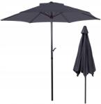 DOMAREX Összecsukható Nagy Kerti Napernyő, 300cm, teraszra, erkélyre, szürke (PARASOL OGRODOWY CARIA SZARY)