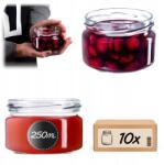 Kadax 10 Db Befőttesüveg, 250ml, Fi 82 (K6000)