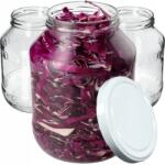 Kadax 2, 5L befőttes üveg, 8 db, kupakkal, 2530ml (K4951)