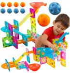 Stator Nagy Mágneses Építőkockák Golyópálya Szett 91 Db-os Golyóstoll (Z3069)