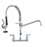 Vevor Kereskedelmi csaptelep, kifolyócsővel, Pre-Rinse szórófejjel, 530mm (Vevor)