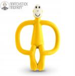 Matchstick Monkey szenzoros szilikon rágóka fogkefével Sárga (0611901211077)