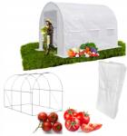 Focus Garden Kerti Alagút, fehér, 7m2, 3.5×2m, fólia és váz (002921)