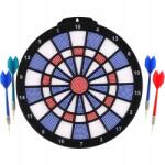  Darts tábla, 4 nyíllal, műanyag, 28cm átmérőjű, 6+ (EMJ00861386)