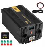 Vevor Feszültség átalakító inverter 3000W, 24V-230V, 4 EU aljzat (5907021433686)