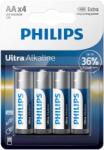 Philips LR6E4B/10 Ultra Alkaline AA Elem, 4 db (LR6E4B/10)