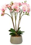  Műnövény dekoráció - Rózsaszín orchidea - 58 cm