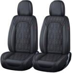 Prémium 5 személyes autótakarók Carguard Deluxe perforált ökobőrből - fekete