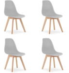  Valora KITO SZÉK Ergonomikus szürke fa étkező x4