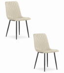  Valora TURIN szék bézs bársony ergonomikus kialakítás x2