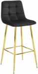 Valora TEOTO szék, fekete bársony, arany lábak
