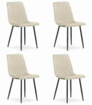  Valora TURIN Szék Bézs Bársony Ergonomikus Design x4