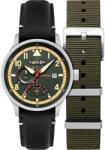 AVI-8 AV-4101-0A Mens Watch Hawker Hurricane McKellar Dual Time 44mm 5ATM, férfi (AV-4101-0A Mens Watch Hawker Hurricane McKellar Dual Time 44mm 5ATM)