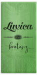 Luxica® Fantasy светло зелени салфетки с дискретен релеф и фин бордюр 2 слоя | 40 броя Сгъвка 1/8 (822288282)