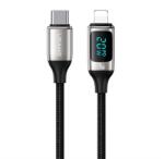USAMS Iphone 14 Pro Usams U78 Adatkábel Type-C - Lightning, Led Kijelző, Fehér