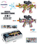 Mamido Gyermek puska 2 az 1-ben puha lőszerekkel és vízi gél golyókkal MP5 (MT1120)