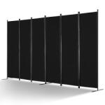 VEVOR Térelválasztó 6 paneles fekete paraván 311 cm vízálló (BLFWFGQ6MB22N6CD6V0)